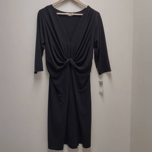 NEW Kingston Grey Black Stretch Long Sleeve Dress Women's Size 1X